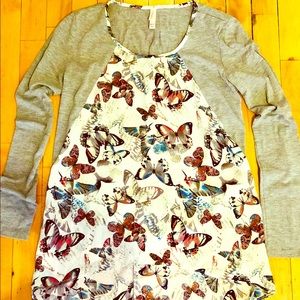 Butterfly long sleeve shirt